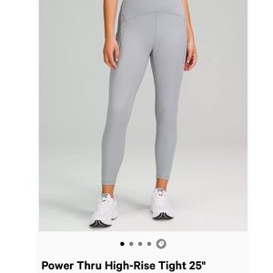 NWT lululemon power thru high rise tight 25”